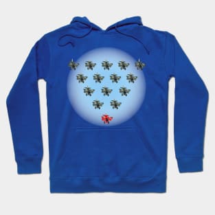 Unique and different concept with cartoon retro fighter planes Hoodie